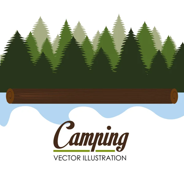Camping design, vector illustration. — Stock Vector