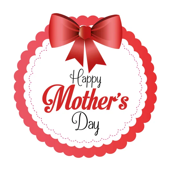 Mothers day card design, illustrazione vettoriale . — Vettoriale Stock
