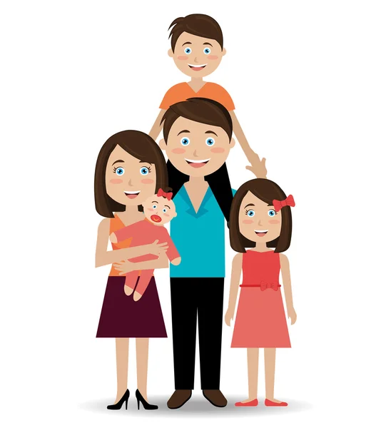 Familie ontwerp, vectorillustratie. — Stockvector