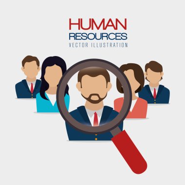 İnsan kaynakları, vektör çizim.