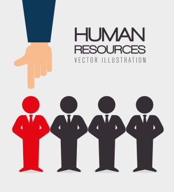İnsan kaynakları, vektör çizim.
