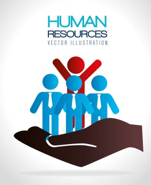 İnsan kaynakları, vektör çizim.