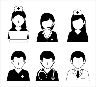 Tıbbi tasarım, vektör çizim.