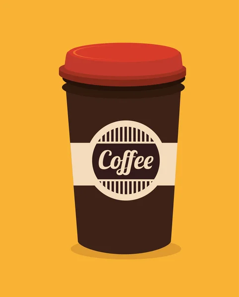 Diseño del café, ilustración vectorial . — Vector de stock