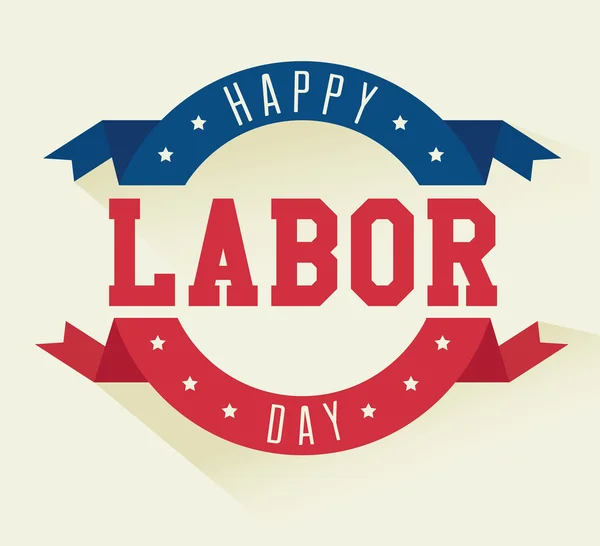 Labor day kortdesign, vektor illustration. — Stock vektor