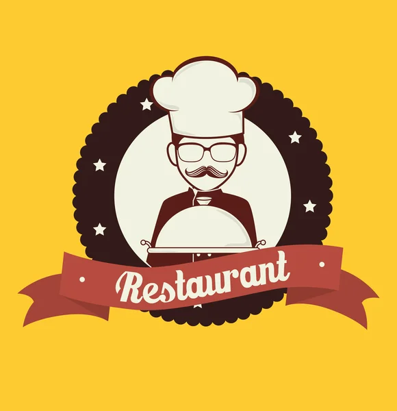 Restaurant design, illustration vectorielle . — Image vectorielle