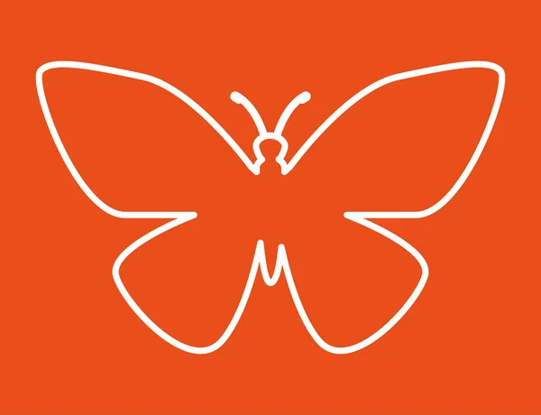 Метелик значок — стоковий вектор