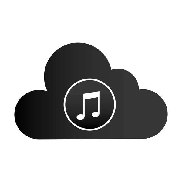 Music cloud — Stock Vector