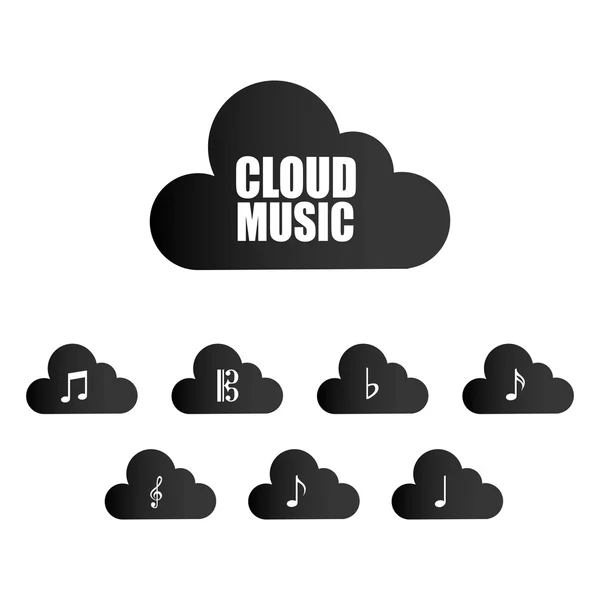 Cloud musical — Image vectorielle