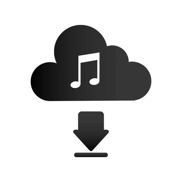 Cloud musical — Image vectorielle