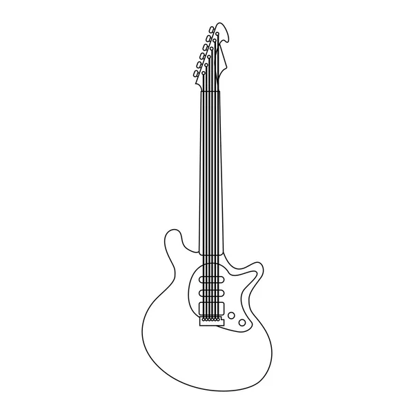 Guitarra aislada — Vector de stock