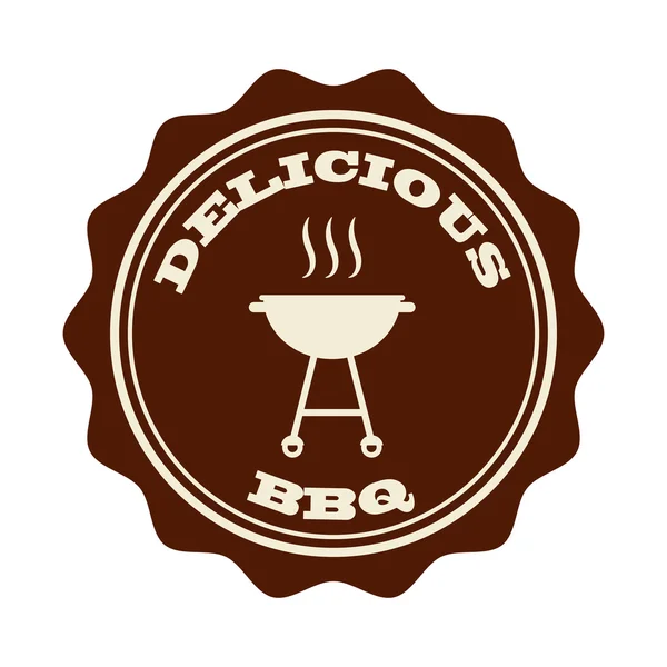 BBQ-pictogram — Stockvector