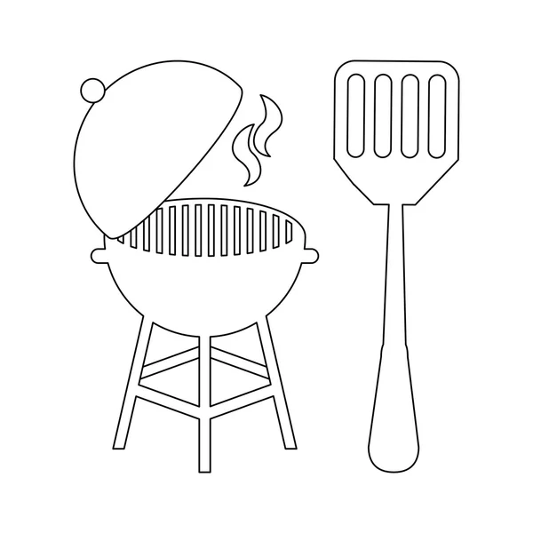 Ikona BBQ — Wektor stockowy