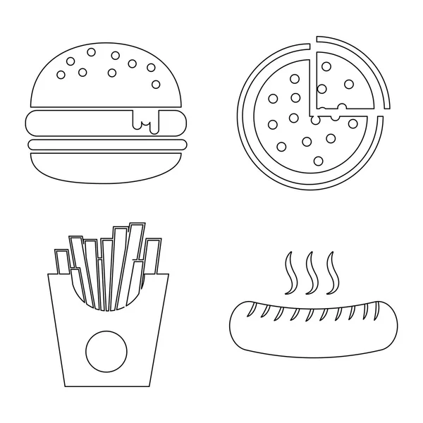 Fast food — Stock Vector