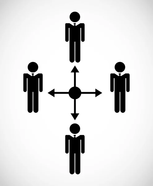 Trabajo en equipo — Archivo Imágenes Vectoriales