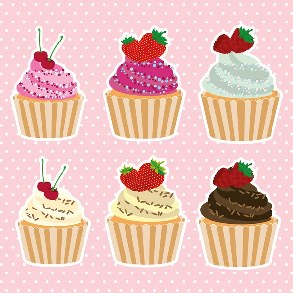 Dolce cupcake — Vettoriale Stock