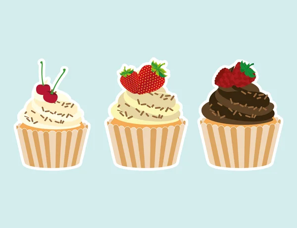 Dulce cupcake — Archivo Imágenes Vectoriales