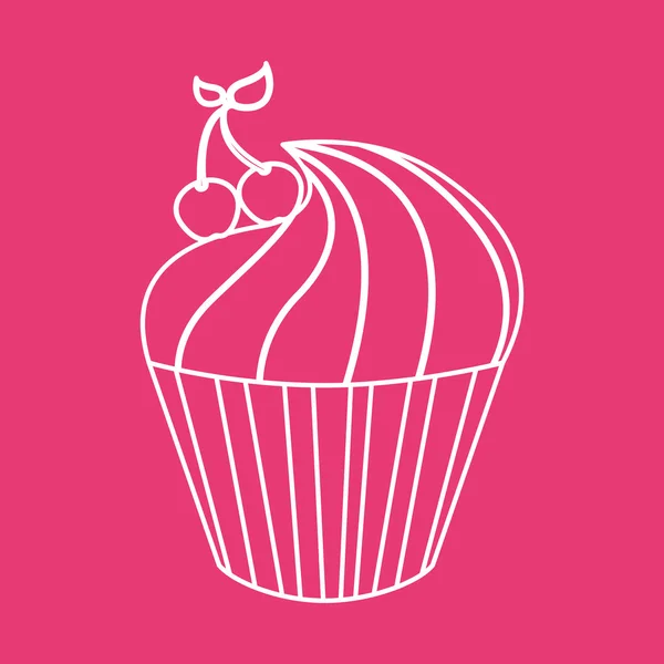 Dolce cupcake — Vettoriale Stock