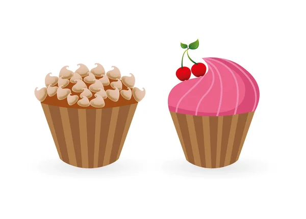 Dulce cupcake — Archivo Imágenes Vectoriales