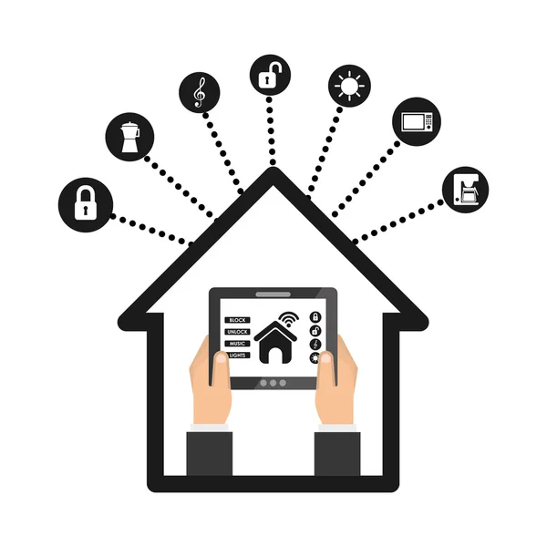 Casa inteligente — Archivo Imágenes Vectoriales