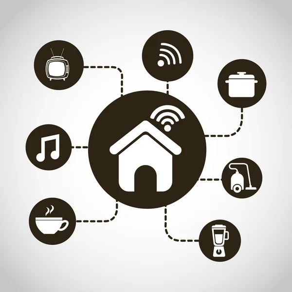 Smart house — Stock Vector