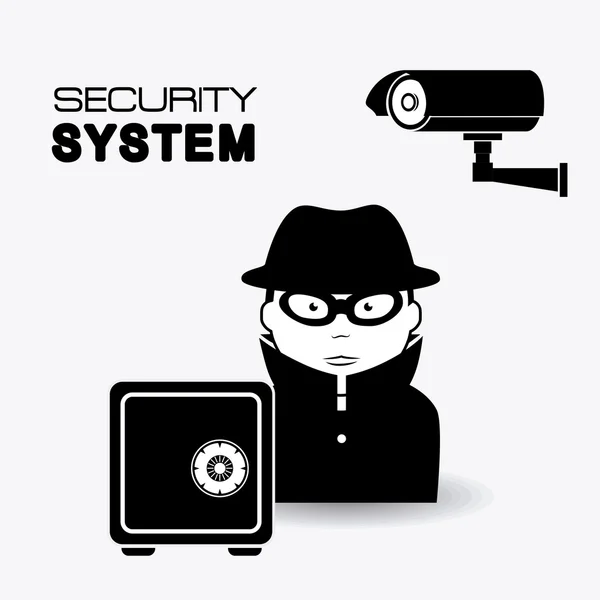 Diseño del sistema de seguridad . — Vector de stock