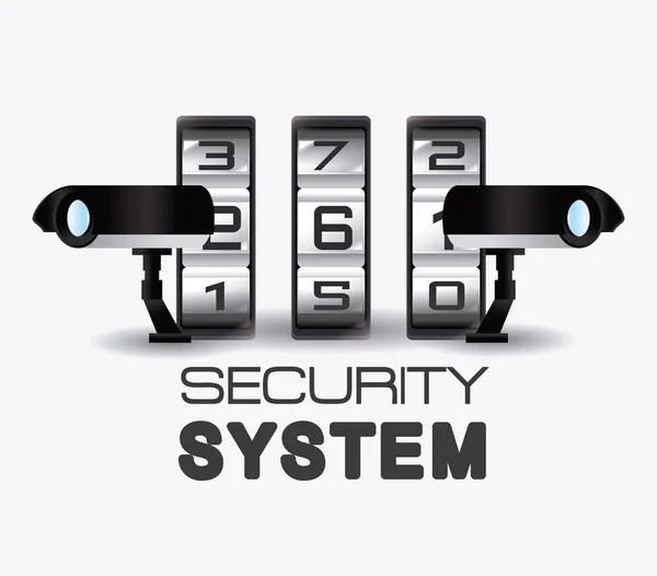 Diseño del sistema de seguridad . — Vector de stock