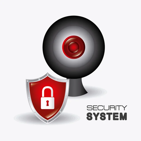 Diseño del sistema de seguridad . — Vector de stock