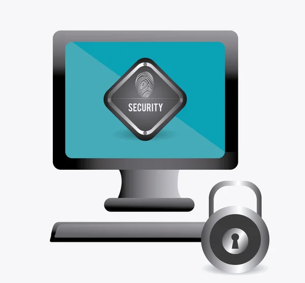 Security systeemontwerp. — Stockvector