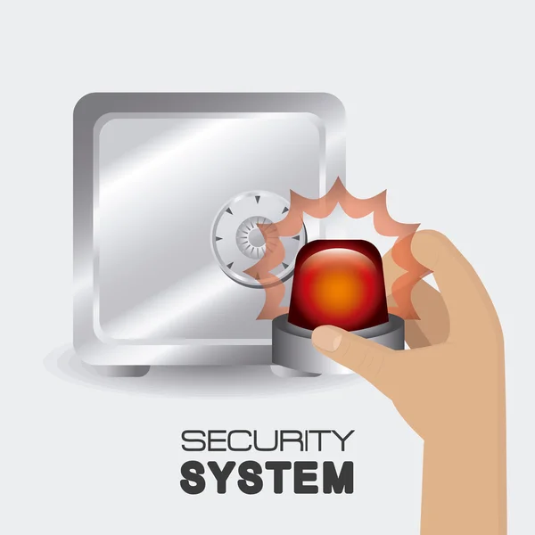 Diseño del sistema de seguridad . — Vector de stock