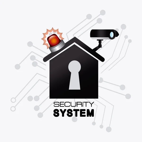 Diseño del sistema de seguridad . — Vector de stock