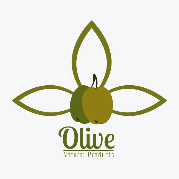 Olivenöl-Design. — Stockvektor