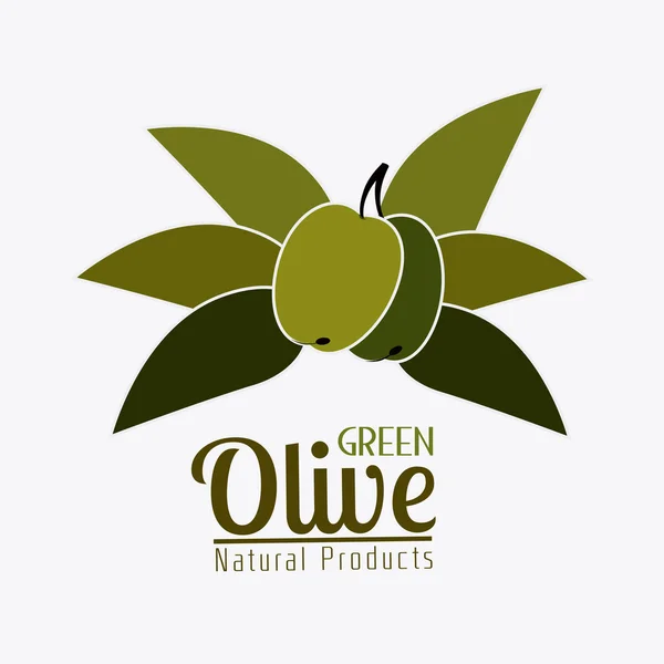 Diseño del aceite de oliva. — Archivo Imágenes Vectoriales