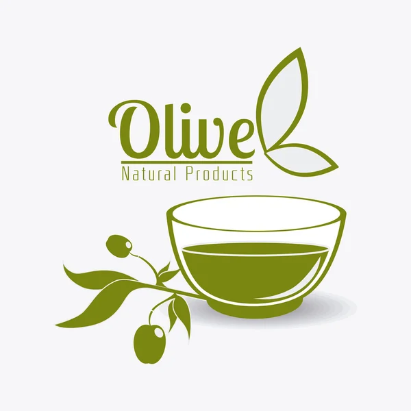 Olivenöl-Design. — Stockvektor
