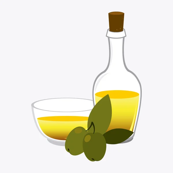 Оливкова олія дизайн . — стоковий вектор