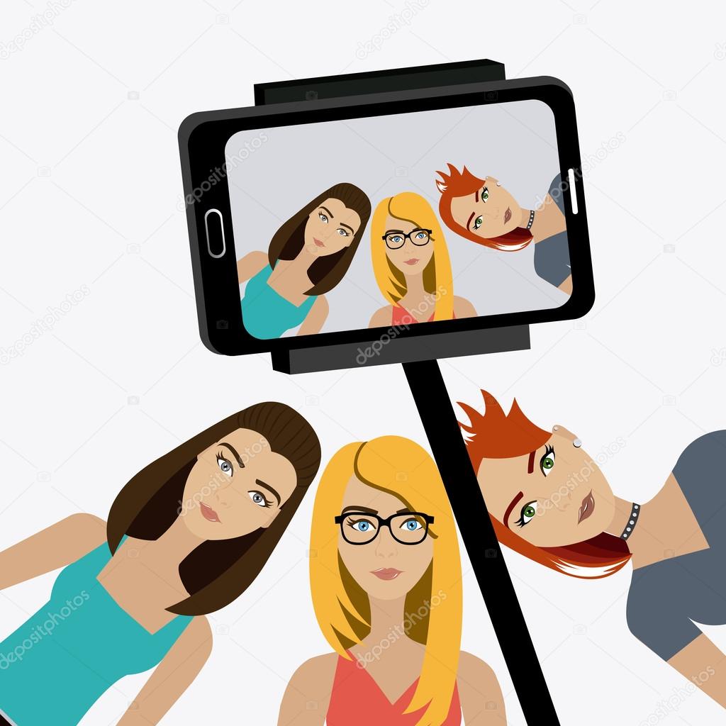 Selfie design illustration.