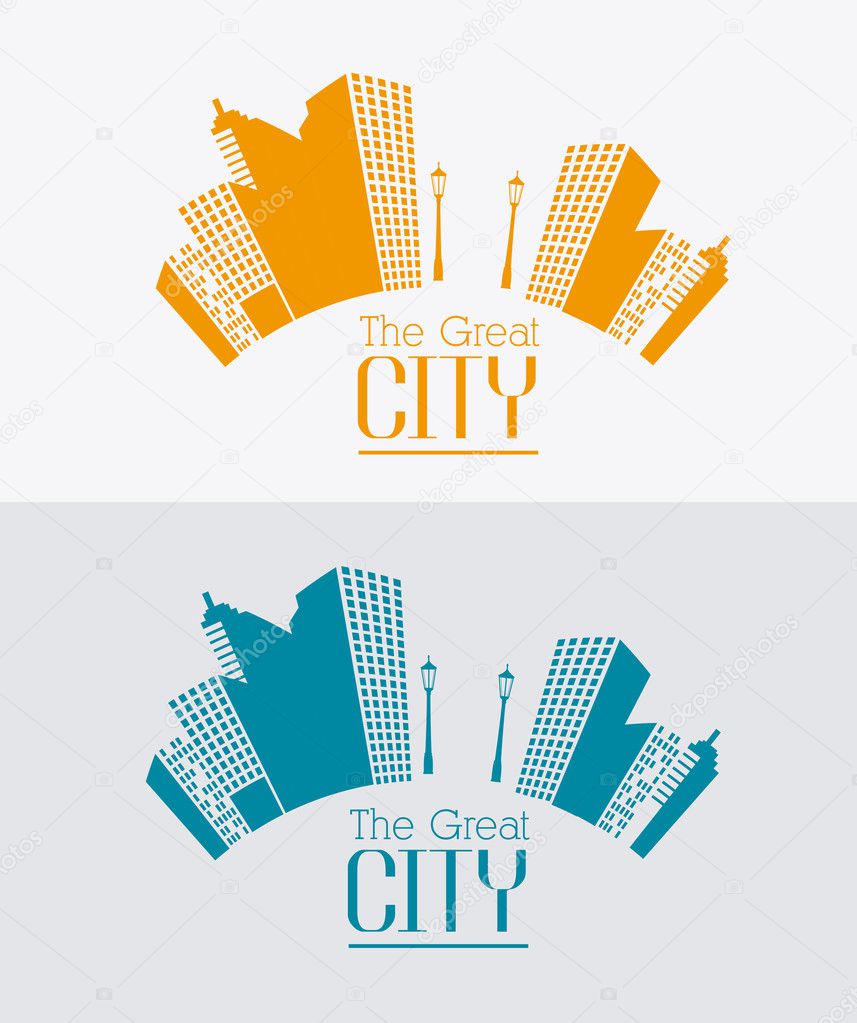 City design illustration