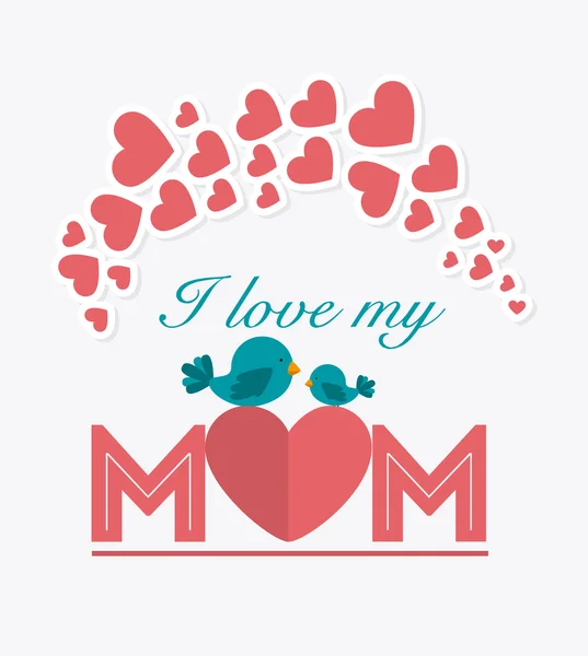 Diseño de la tarjeta Happy Mothers Day . — Vector de stock