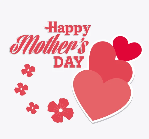 Diseño de la tarjeta Happy Mothers Day . — Archivo Imágenes Vectoriales