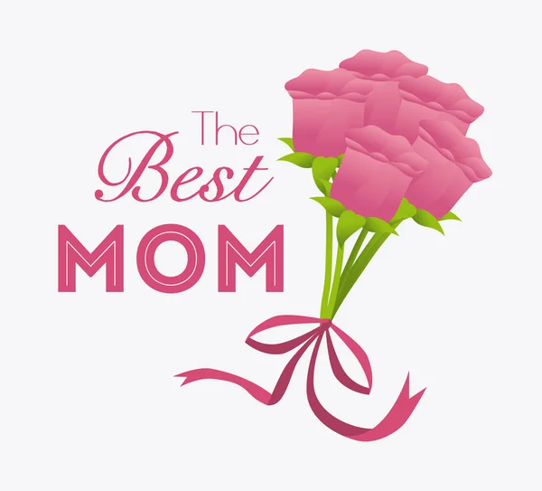 Conception de carte Happy Mothers Day . — Image vectorielle