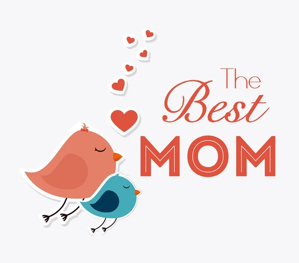 Happy mothers day card design. — Stock Vector