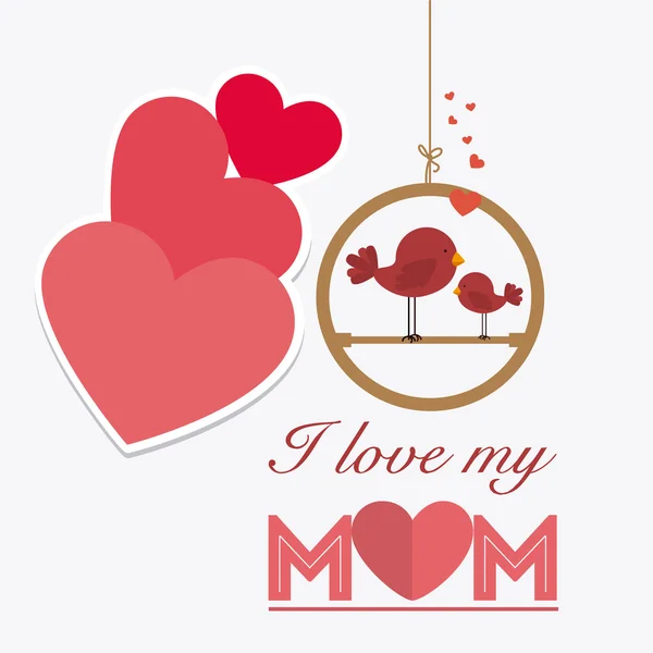 Diseño de la tarjeta Happy Mothers Day . — Vector de stock