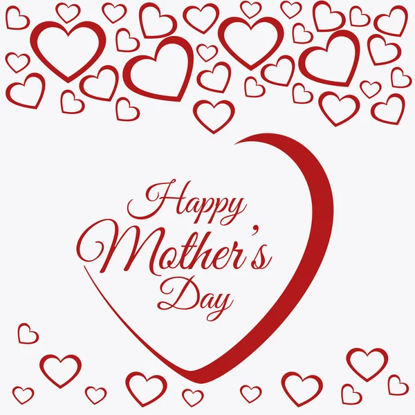 Conception de carte Happy Mothers Day . — Image vectorielle