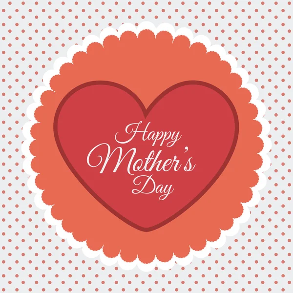 Conception de carte Happy Mothers Day . — Image vectorielle