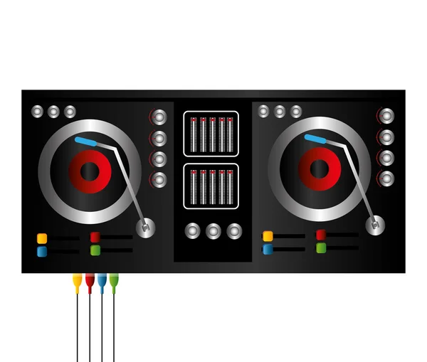 DJ ontwerp. — Stockvector