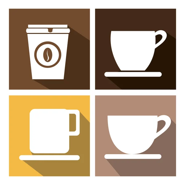 Koffie ontwerp. — Stockvector