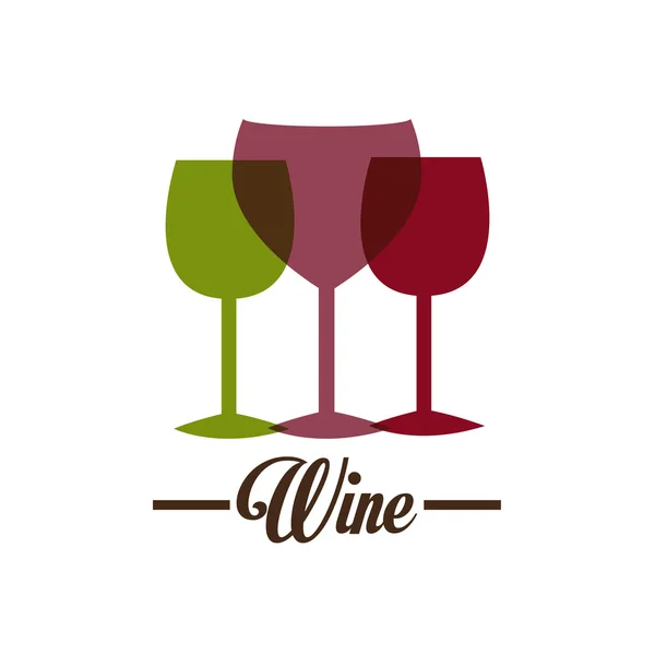Design del vino . — Vettoriale Stock