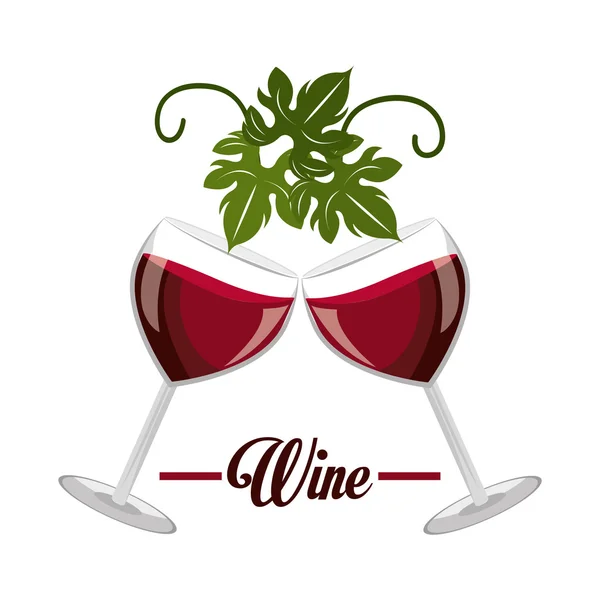 Design del vino . — Vettoriale Stock