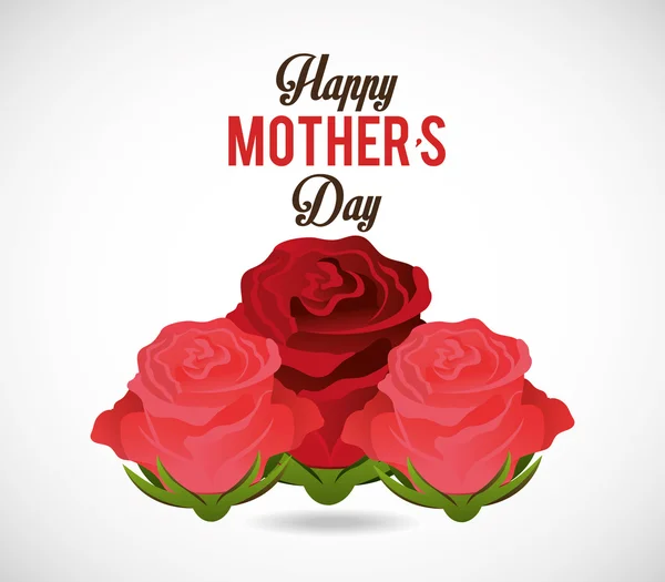 Happy Mothers Day disegno della carta . — Vettoriale Stock