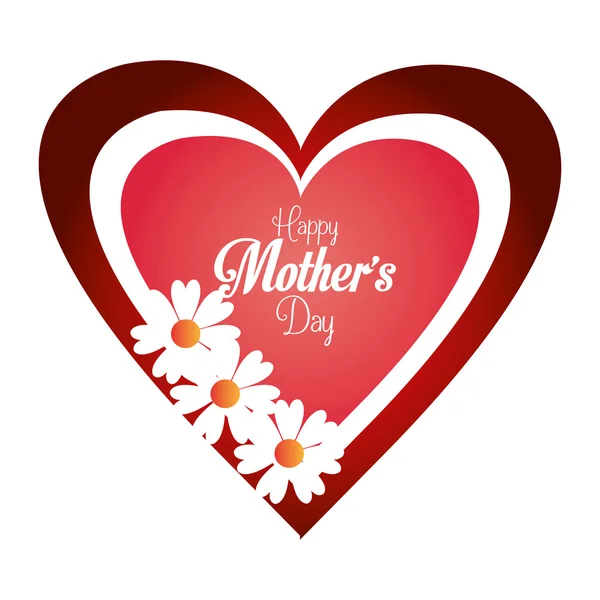 Conception de carte Happy Mothers Day . — Image vectorielle